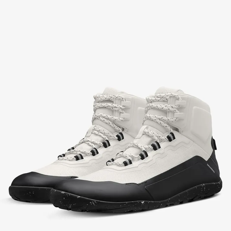Vegan|Groundies ® All Terrain High Women Off-White/Black