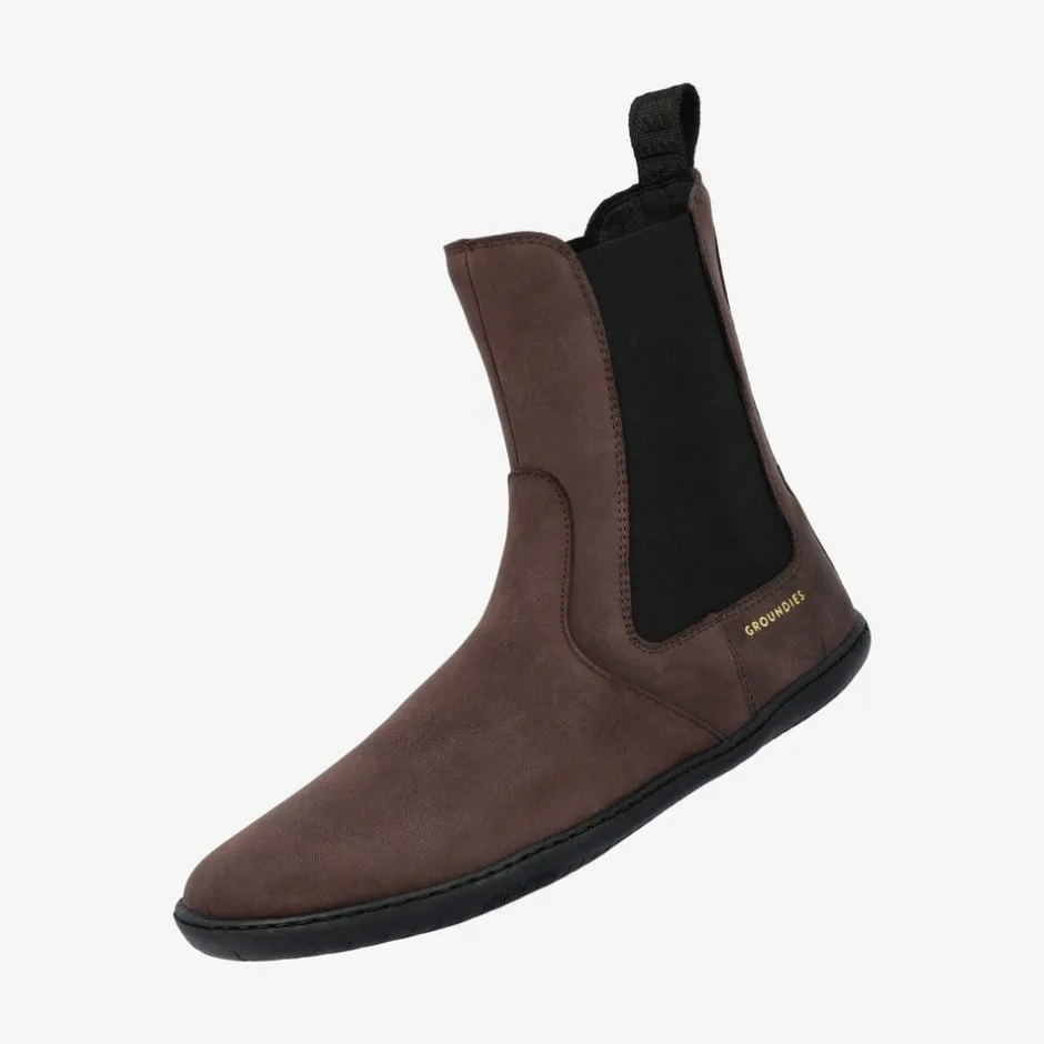 Boots & Booties|Groundies ® Camden Barefoot+ Women Darkbrown