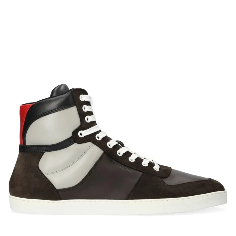 Sneaker|Groundies ® Hamptons High Men Brown/Grey