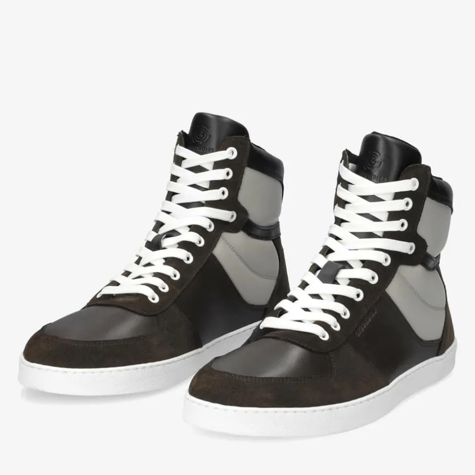 Sneaker|Groundies ® Hamptons High Men Brown/Grey