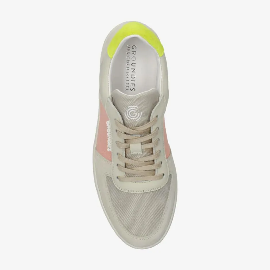 Sneaker|Groundies ® Hamptons Women Grey/Pink