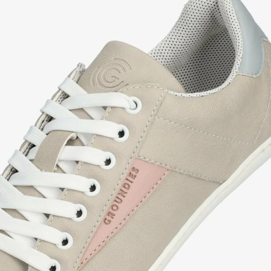 Vegan|Groundies ® Melbourne Vegan Women Beige Pink