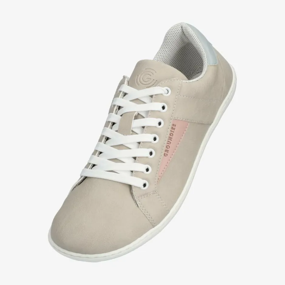 Vegan|Groundies ® Melbourne Vegan Women Beige Pink