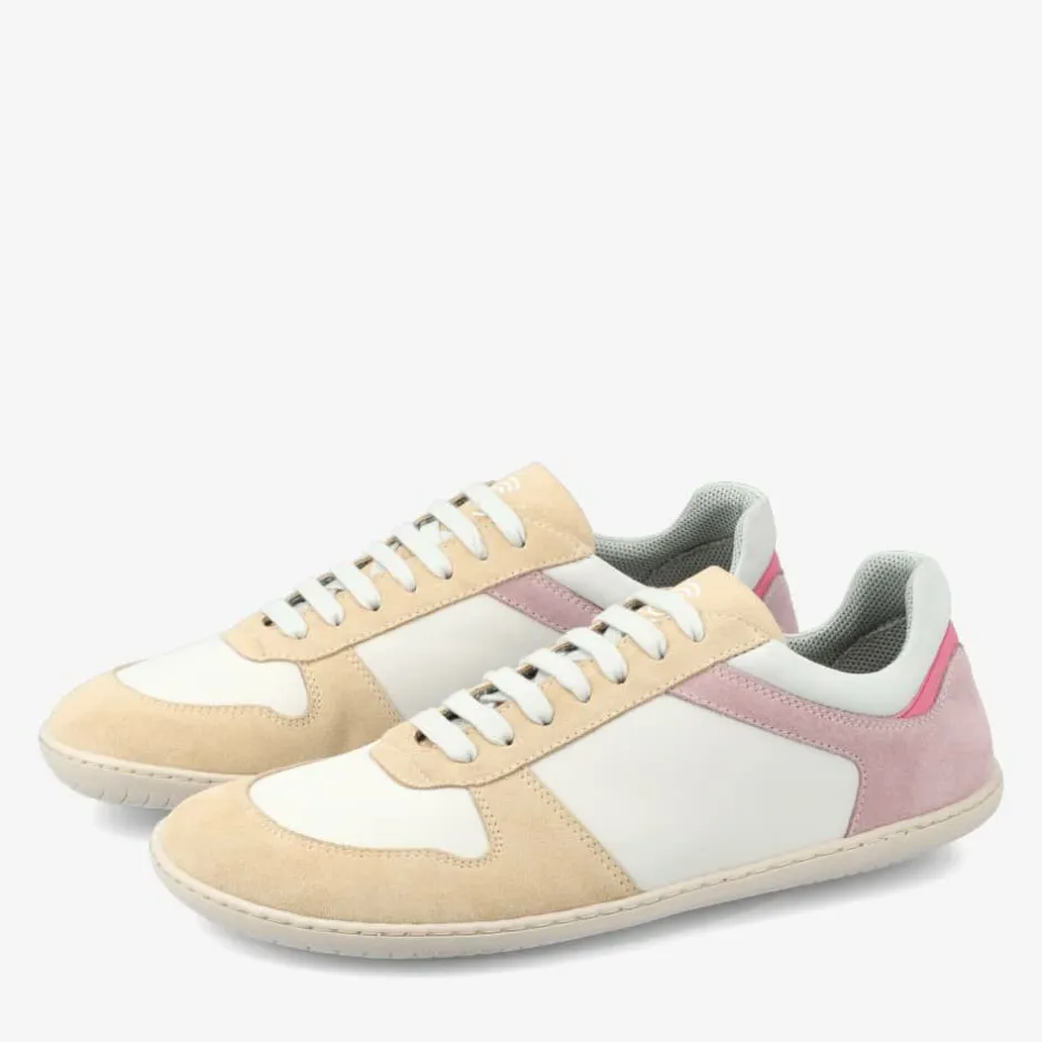 Sneaker|Groundies ® Orlando Barefoot+ Women Off-White/Beige/Pink