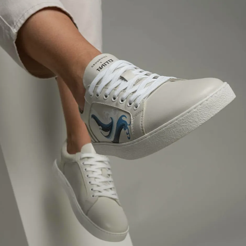 Sneaker|Groundies ® Universe X Naito Women Off-White/Wave